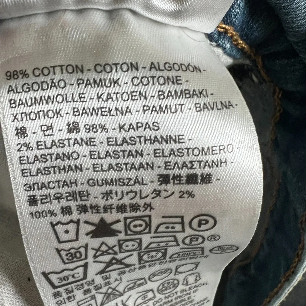 Levi's 541 Jeans Mens 42x27 Blue Cotton Medium Wash Mid Rise‎ Athletic Taper Fit